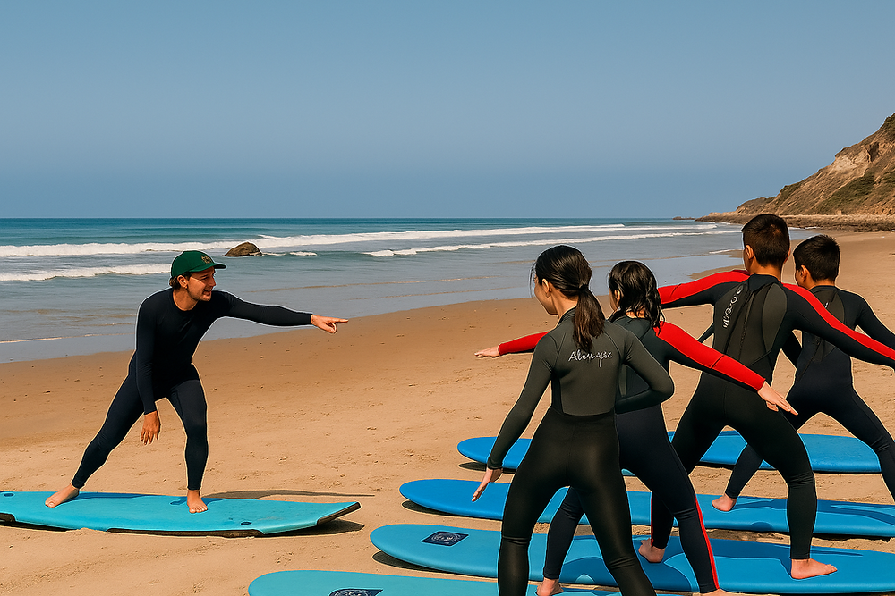 Surf Lessons That Double as a Vacation Experience