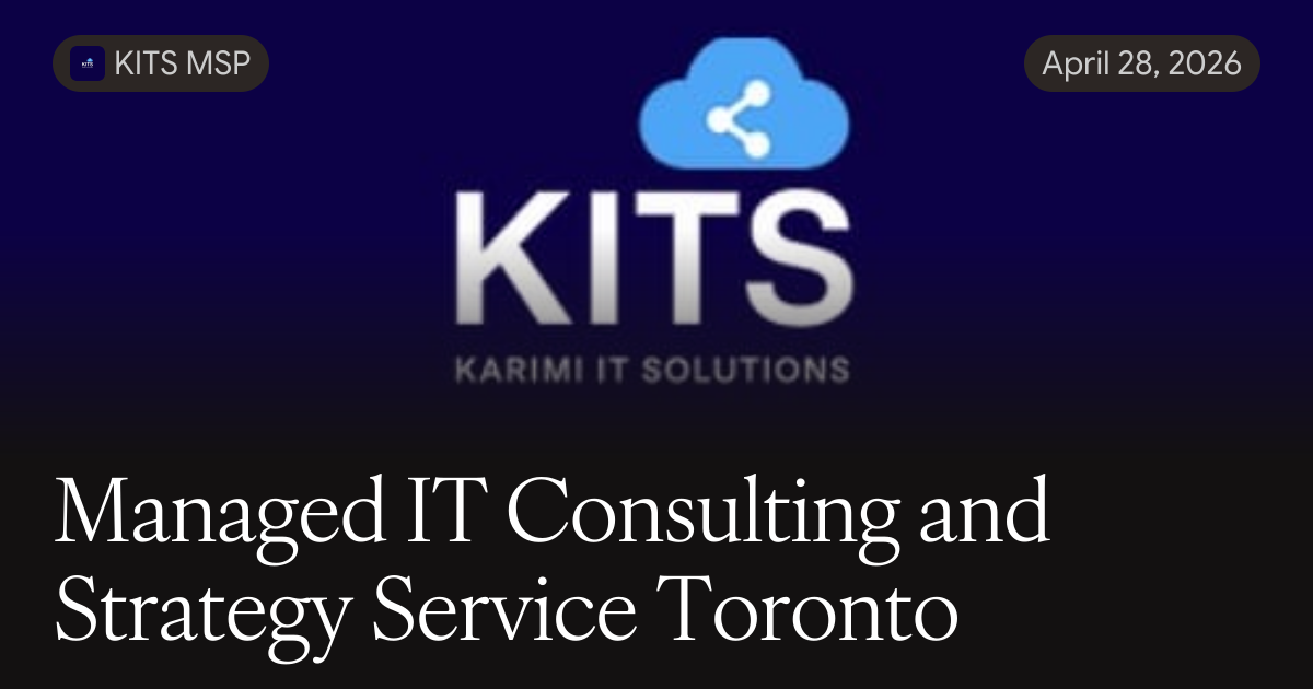 Managed IT Consulting and Strategy Service Toronto