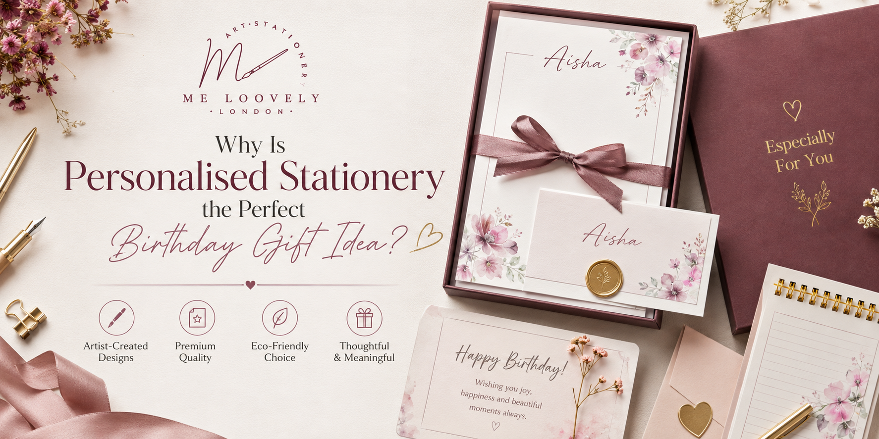 Why Is Personalised Stationery the Perfect Birthday Gift Idea? – Me Loovely