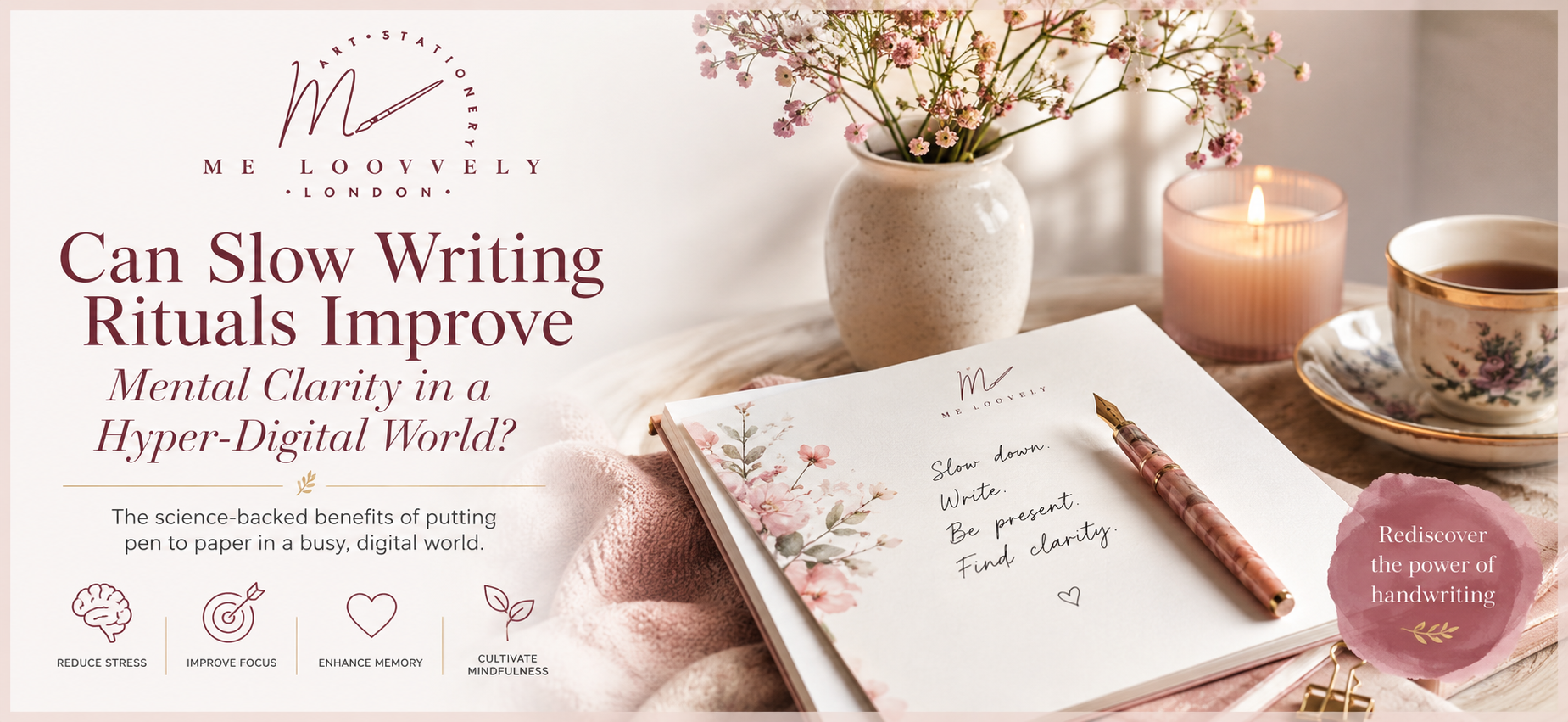 Slow Writing Rituals for Mental Clarity | Me Loovely